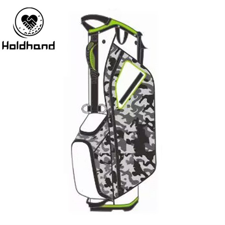 ความยาวเต็มรูปแบบ Dual Handle 7-way ขายส่ง OEM ออกแบบถุงกอล์ฟแบบกำหนดเองถุงกอล์ฟขาตั้งจากโรงงาน