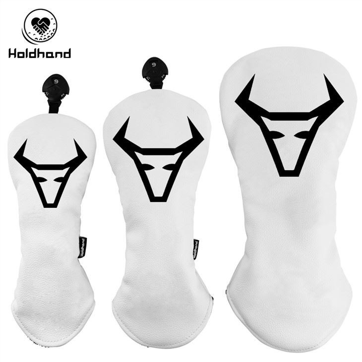 Bullhead Golf Driver Head Cover PU Leather Soft Lining ขนาดที่กำหนดเอง